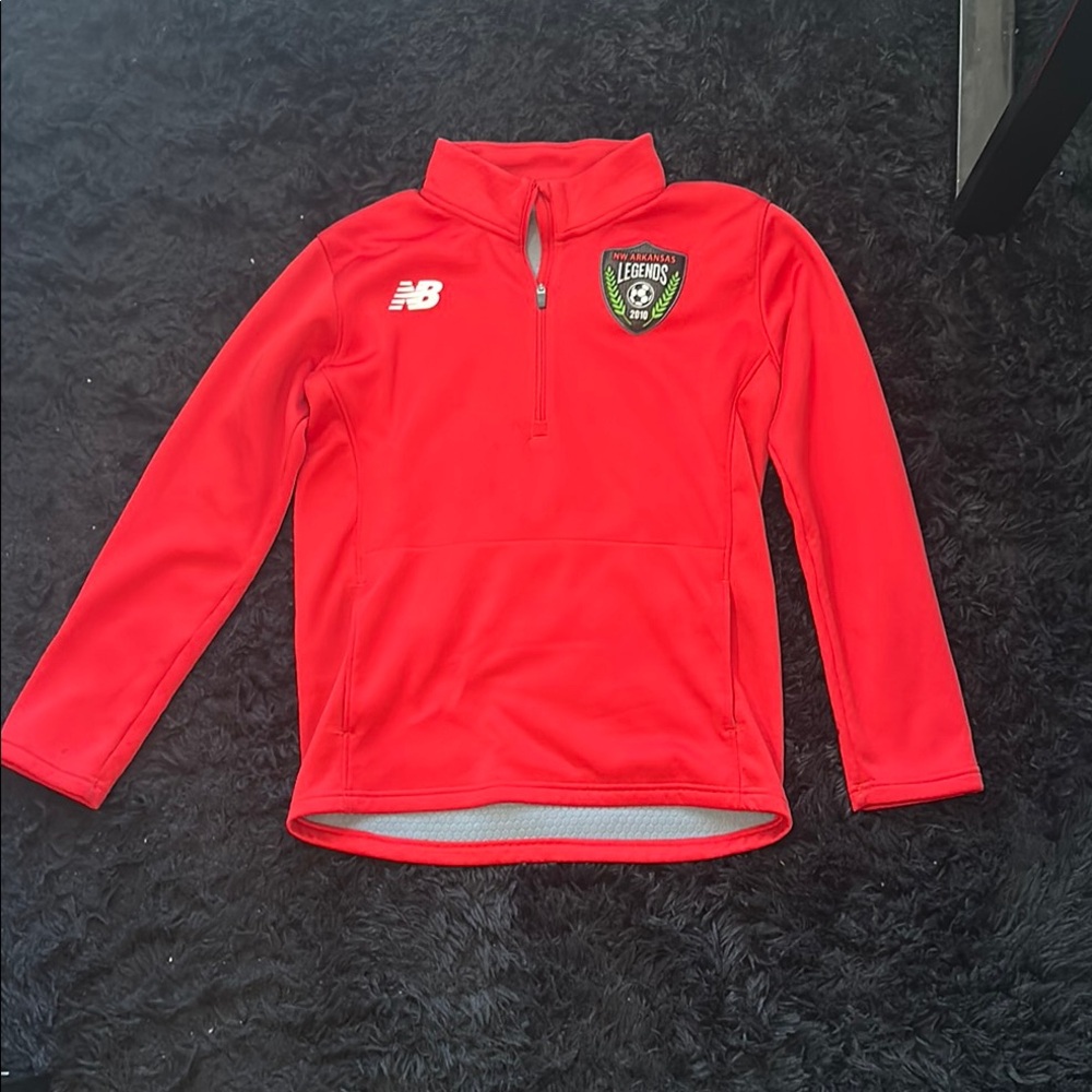 New Balance Red Pullover with Logo